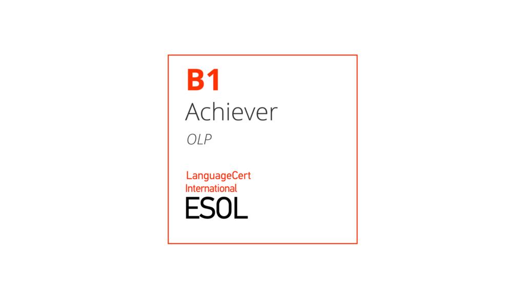 B1 online English exam LanguageCert International ESOL